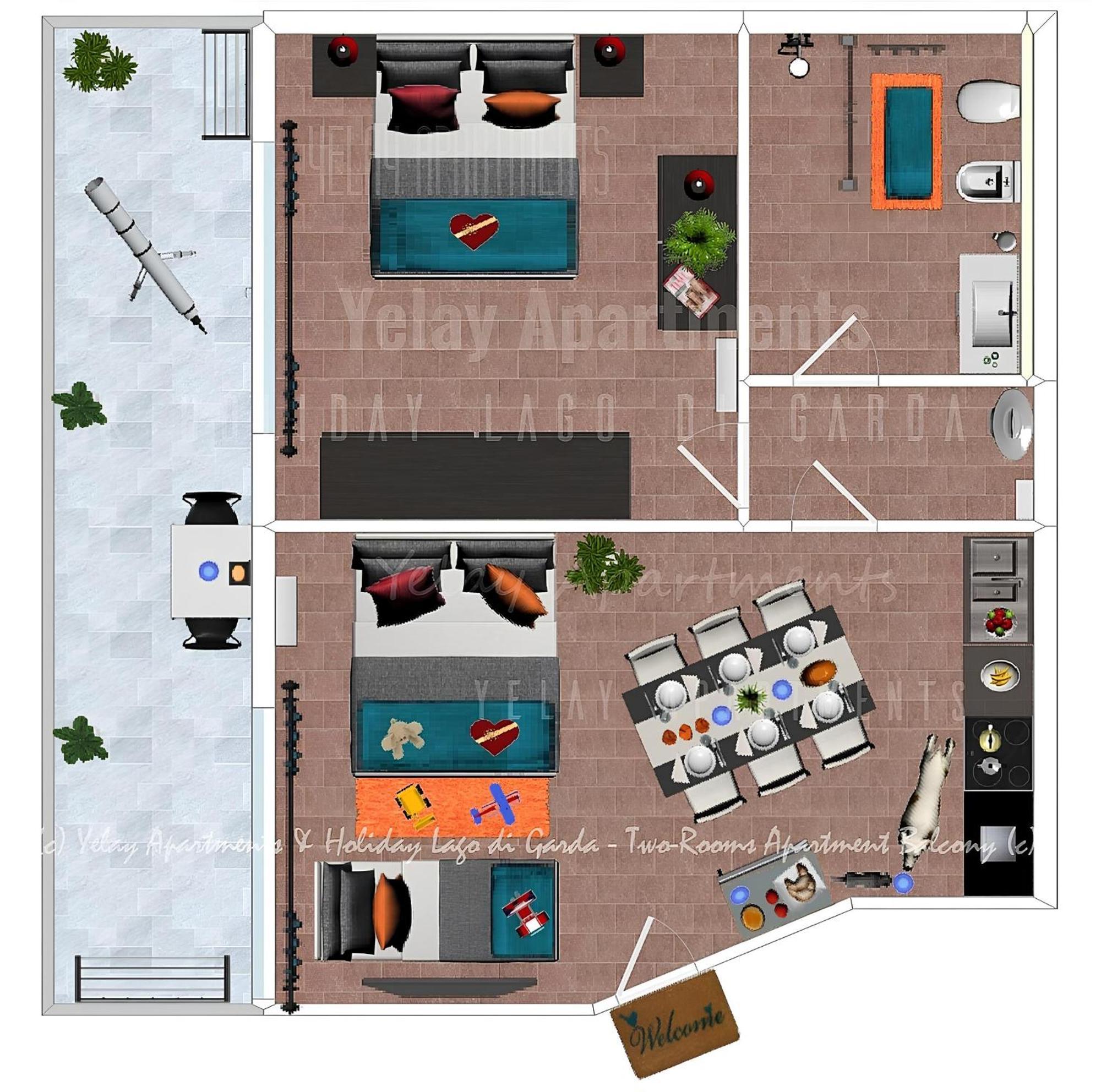 Yelay Apartments&Holiday Lago di Garda Raffa Exterior foto