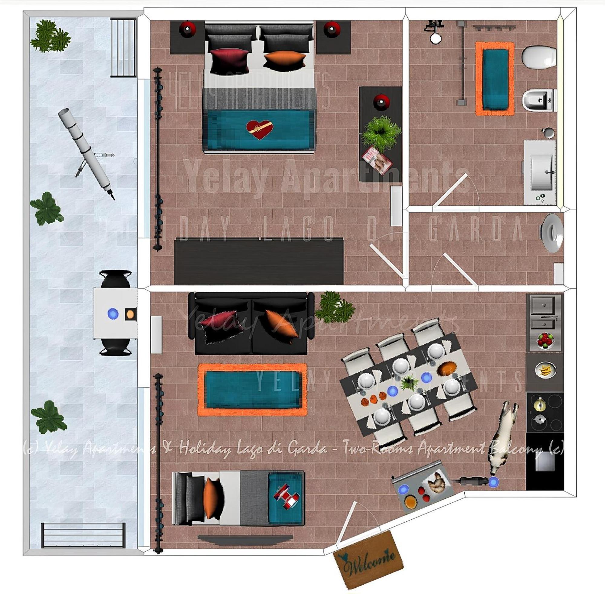 Yelay Apartments&Holiday Lago di Garda Raffa Exterior foto