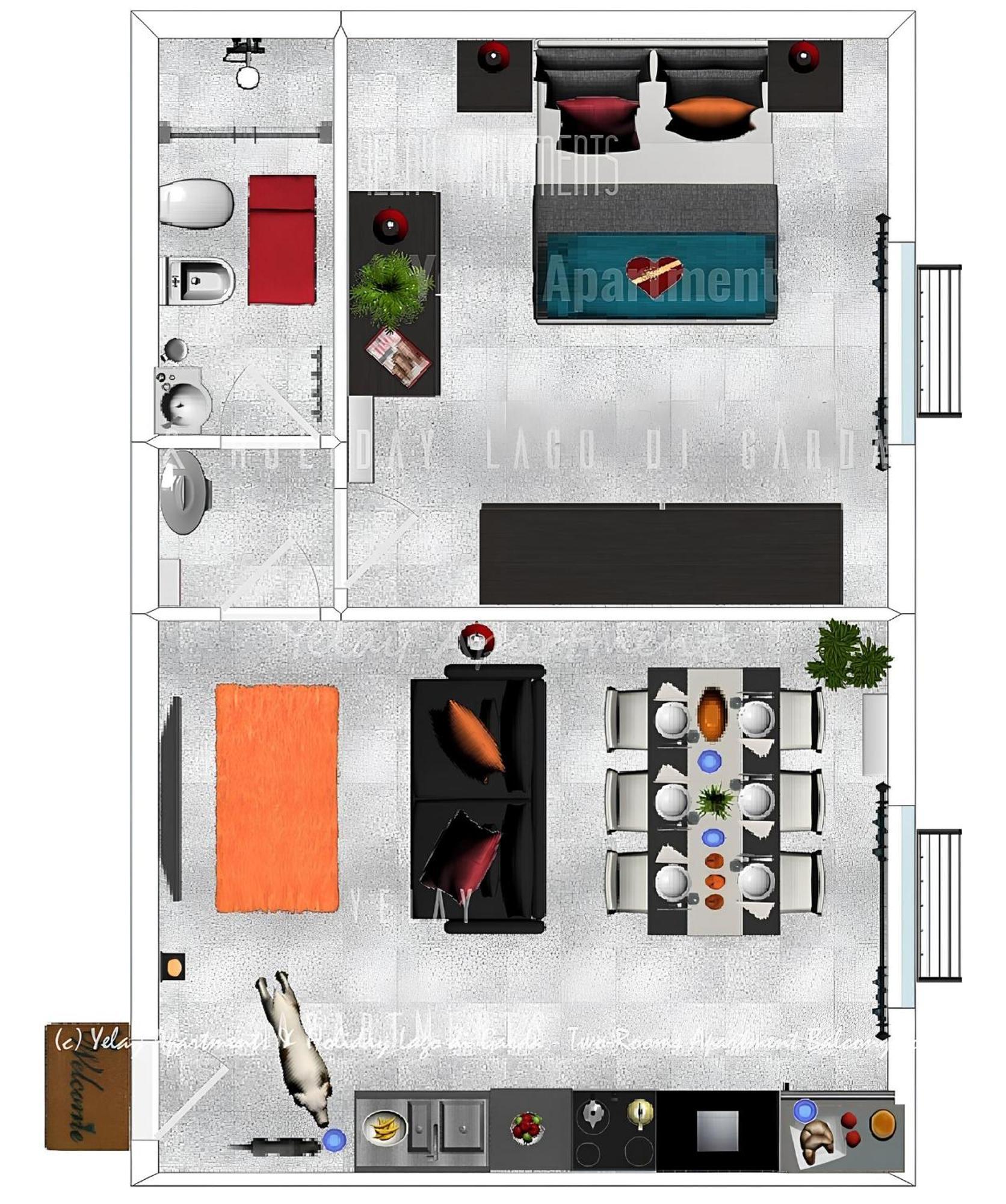Yelay Apartments&Holiday Lago di Garda Raffa Exterior foto
